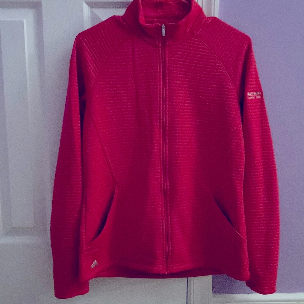 Adidas jacket dark pink